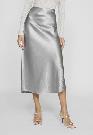 Jupe trapèze - silver-coloured