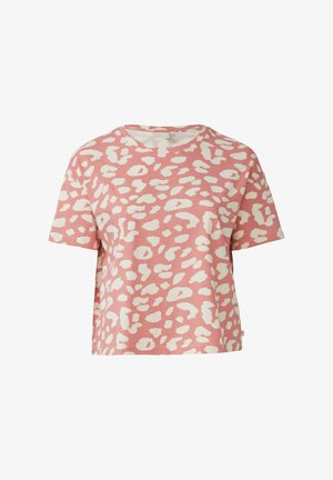 QS, T-shirt con stampa - papaya