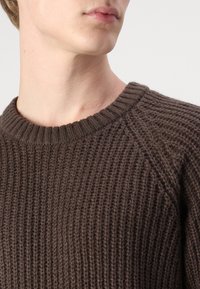 Jack & Jones JJJONES CREW NECK - Strickpullover - mulch