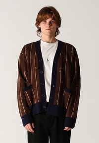 Former FUSE CARDIGAN - Cardigan - chocolate/navy