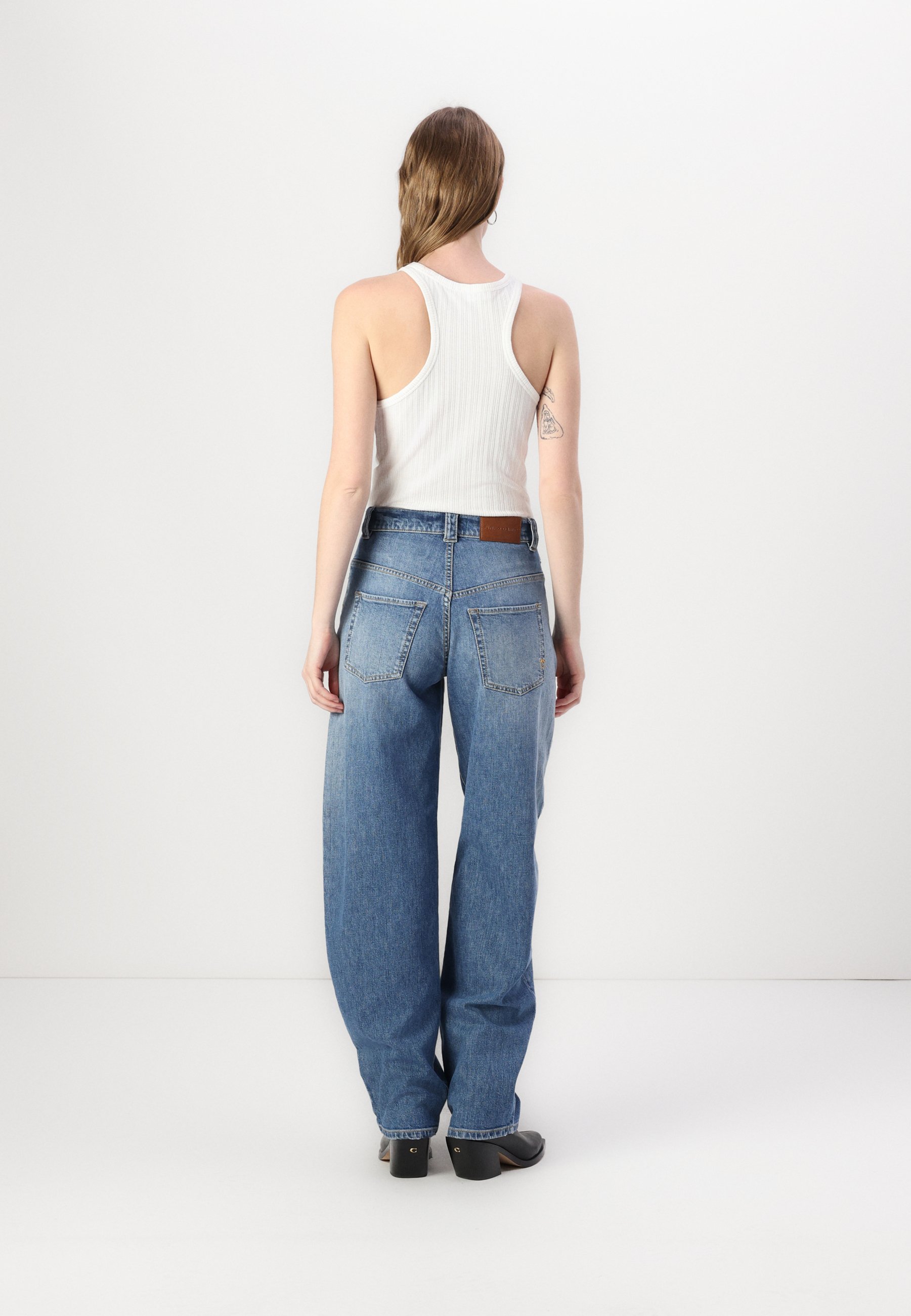 【PINKO】ELOISE EGG DENIM GOLDEN WASH Jeans Donna Pinko - Eloise Egg Denim Golden Wash - Blu