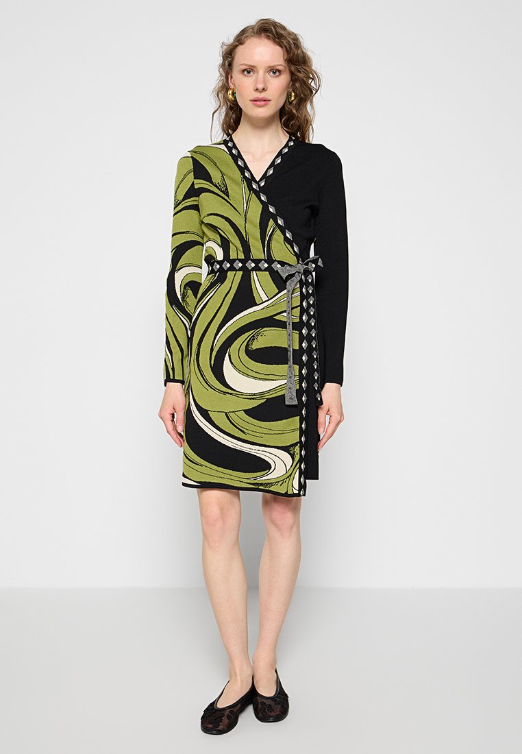 Diane von Furstenberg Gebreide jurk olijfgroen Diane von Furstenberg Gebreide jurk olijfgroen