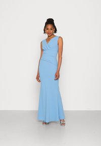 WAL G. MORGAN OFF THE SHOULDER CROSS MAXI DRESS - Roupa de cerimónia - blue