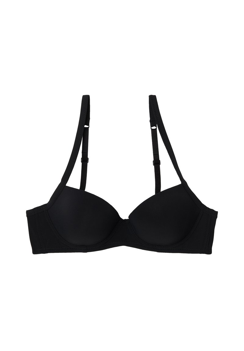 sourcing map Reggiseno Senza Spalline Donne, Senza Cuciture Reggiseno Push-up Nero Sottile 36/80 Nero 42 Adatto 40C/D