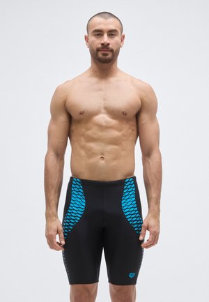 MENS OPENINGS SWIM JAMMER - Pantalón de baño - black/turquoise