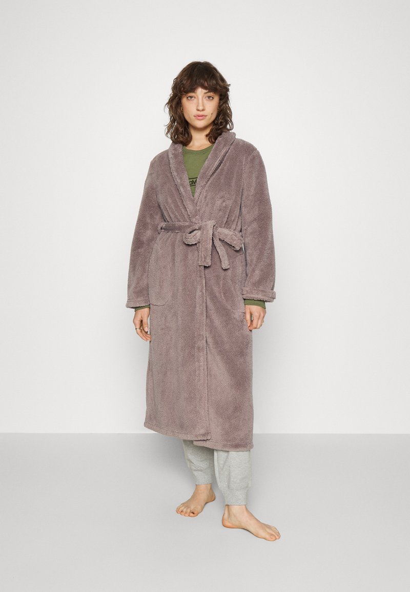Hunkemöller ROBE LONG SNUGGLE - Dressing gown - beige - Zalando.de