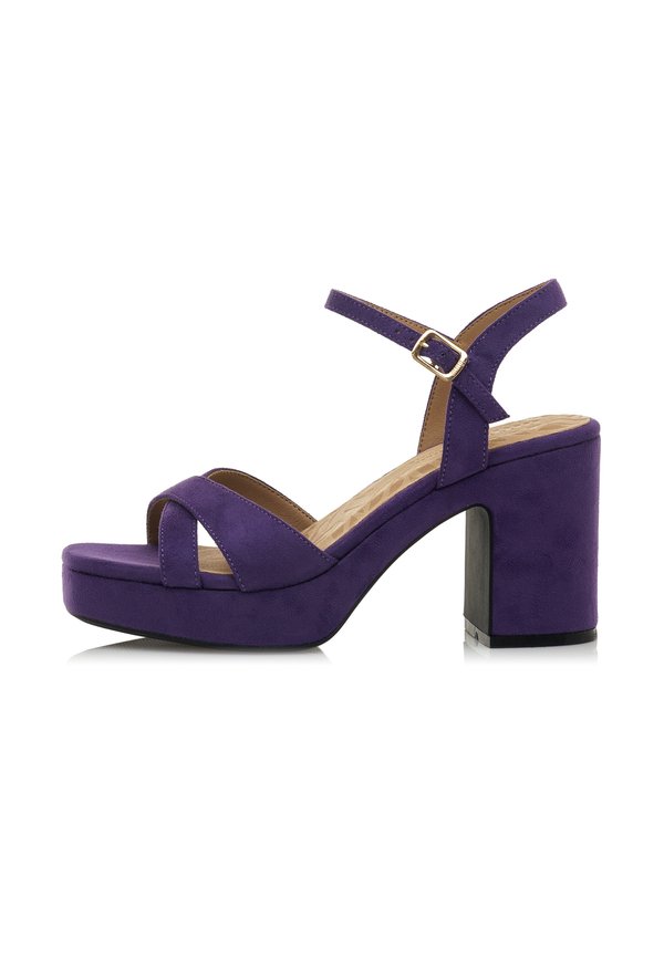High heeled sandals - afelpado violet3