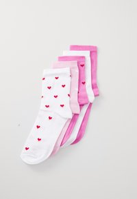 5 PACK - Ponožky - pink/white
