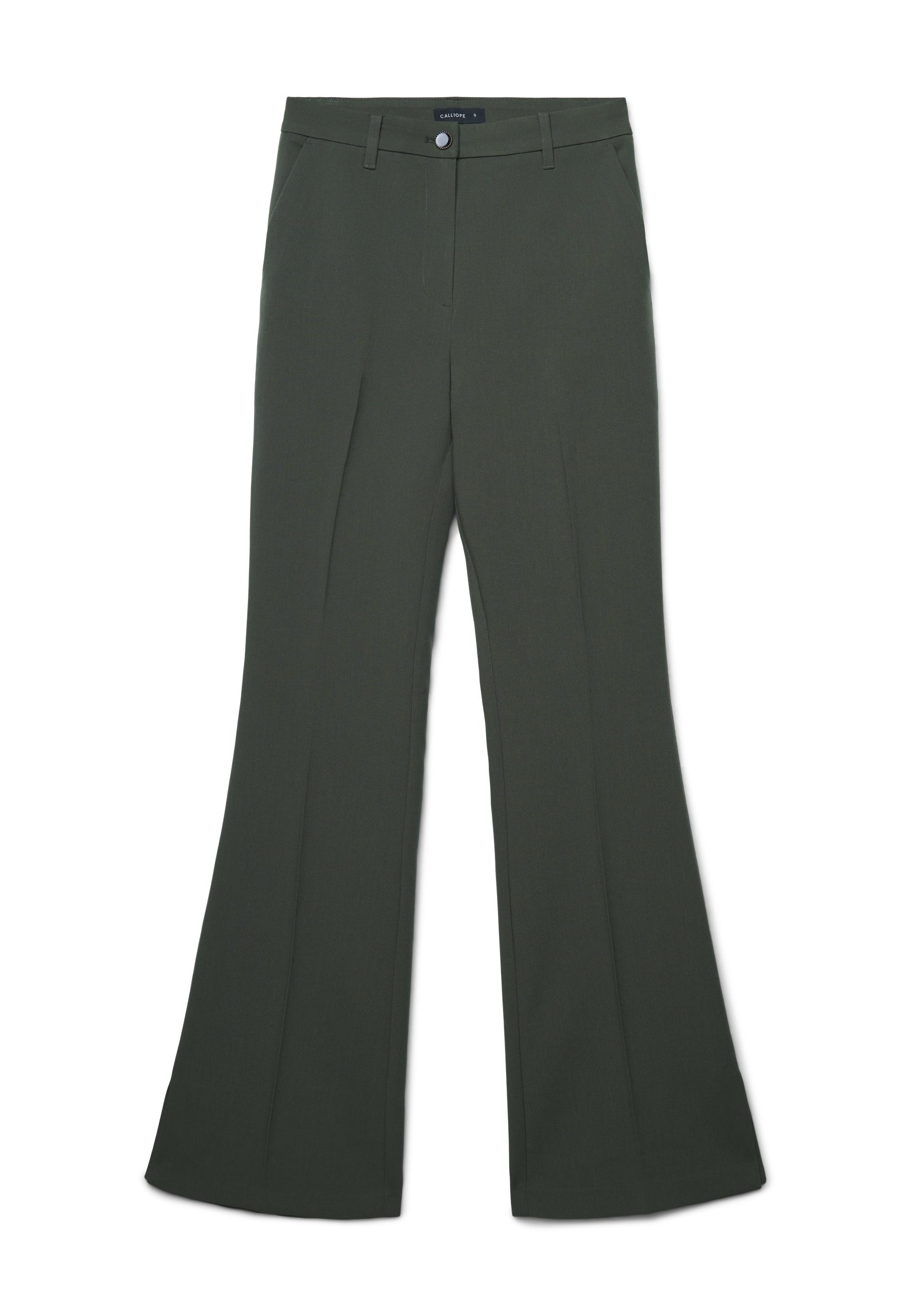 Calliope PANTALONE LUNGO TINTA UNITA Trousers verde militare