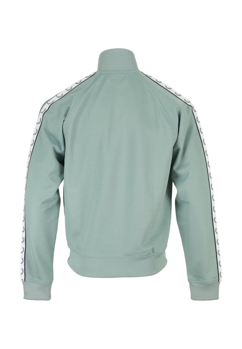 Fred Perry TAPED TRACK Sudadera con cremallera silver blue
