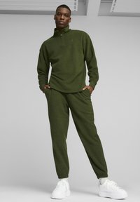 Puma CLASSICS QUARTER-ZIP - Felpa in pile - myrtle