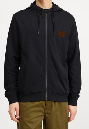 Sweater met rits - black