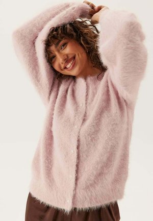 FLUFFY KNITTED PEARL - Kofta - light pink