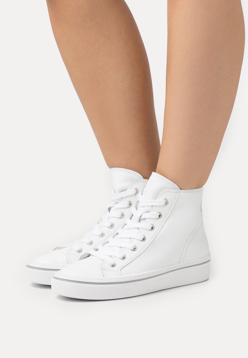 gabor leather high top trainers