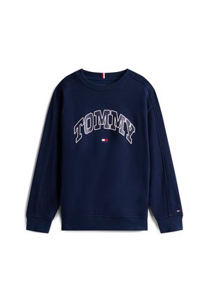 VARSITY RAISED PRINT - Mikina - dark night navy