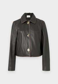 CARLITA - Δερμάτινο μπουφάν - marron fonce