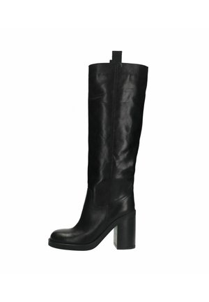 Laarzen met hoge hak - black