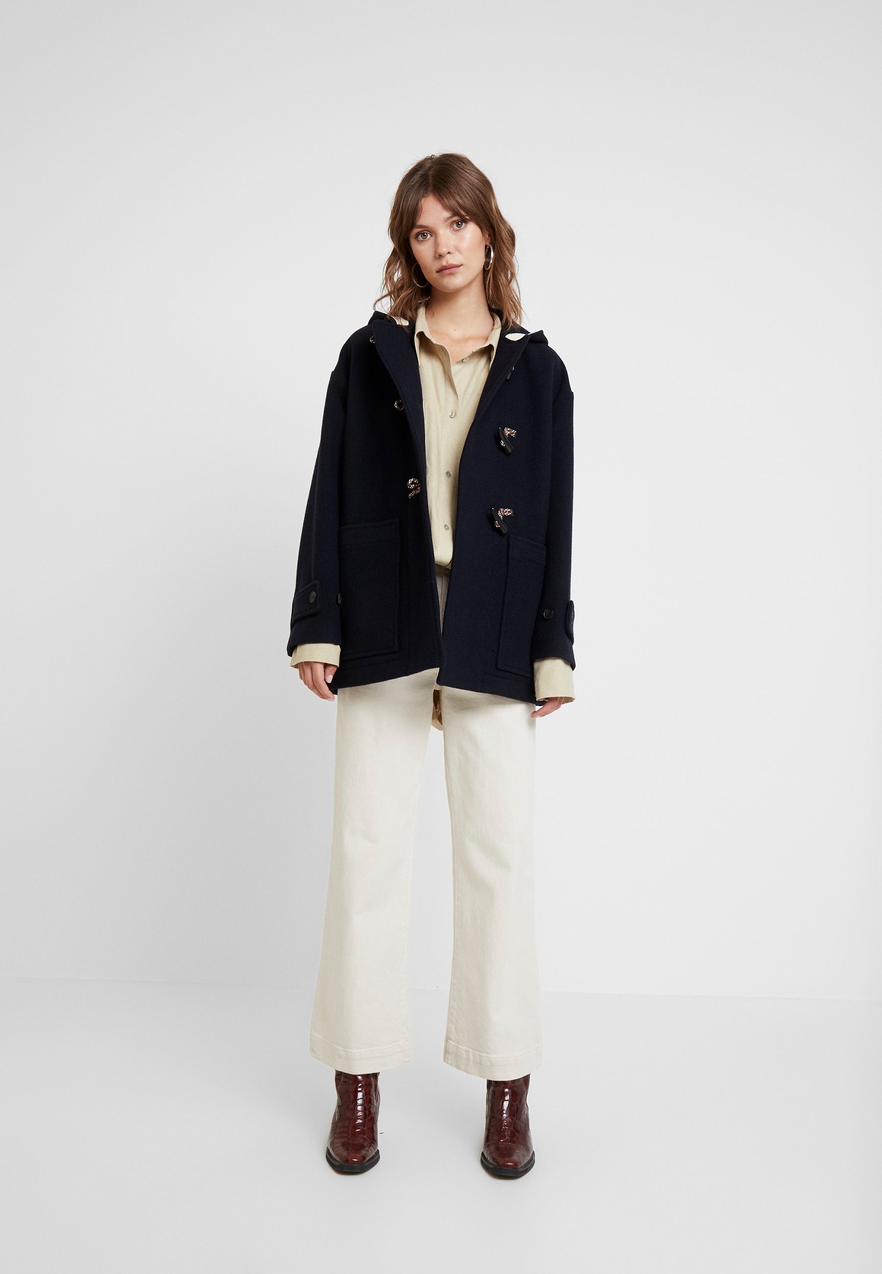 Wood Wood VRENI COAT Kåpe frakk navymørkeblå Zalando.no Wood Wood VRENI COAT Kåpe frakk navymørkeblå Zalando.no