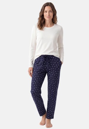 Schiesser, SCHIESSER SET - Nachtwäsche Set - dunkelblau   creme
