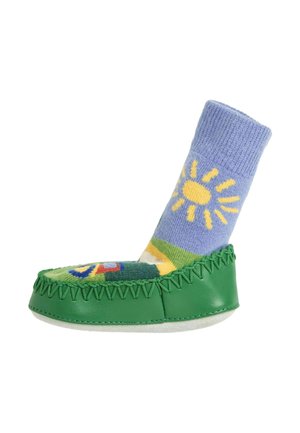 JoJo Maman Bébé FARM SCENE  - REGULAR FIT - Chaussons - blue farmyard
