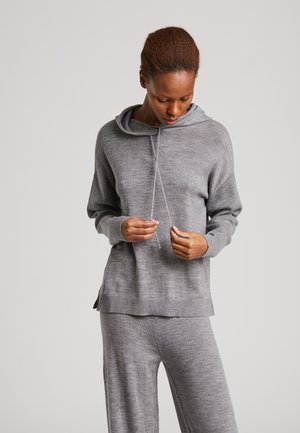 Hoodie - grey melange