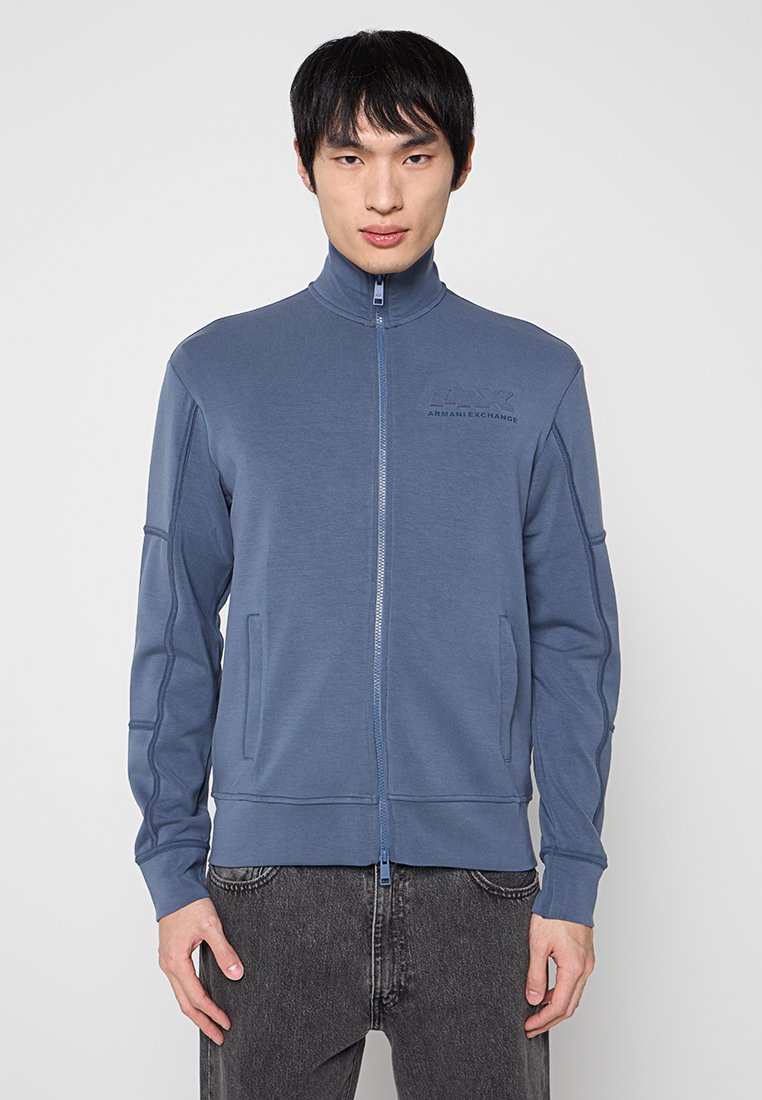 Armani Exchange Sweater met rits blauw Armani Exchange Sweater met rits blauw