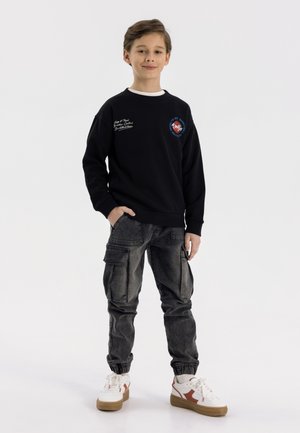 GRAPHIC CREW NECK  - Sweatshirt - black