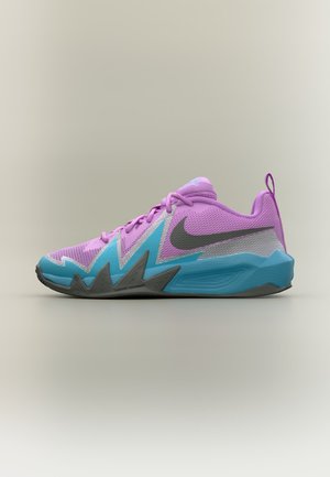 Nike Performance S.T. DYNAMITE UNISEX - Chaussures de basket - fuchsia glow/smoke grey/baltic blue/metallic silver