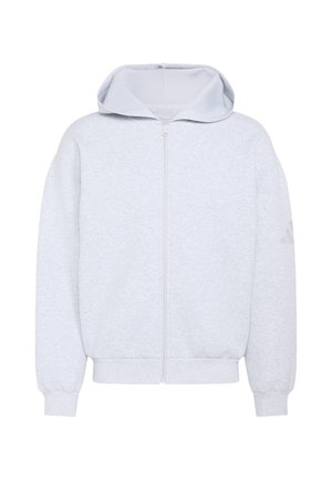 adidas Sportswear, SOFT LUX FULL-ZIP HOODIE - Majica s kapuljačom i patentnim zatvaračem - light grey heather
