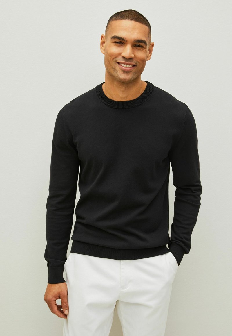Next CREW NECK - Pulover - black