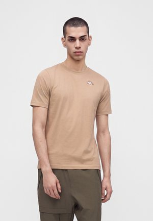Kappa, LOGO IGATTO UNISEX - Βασικό μπλουζάκι - brown warm
