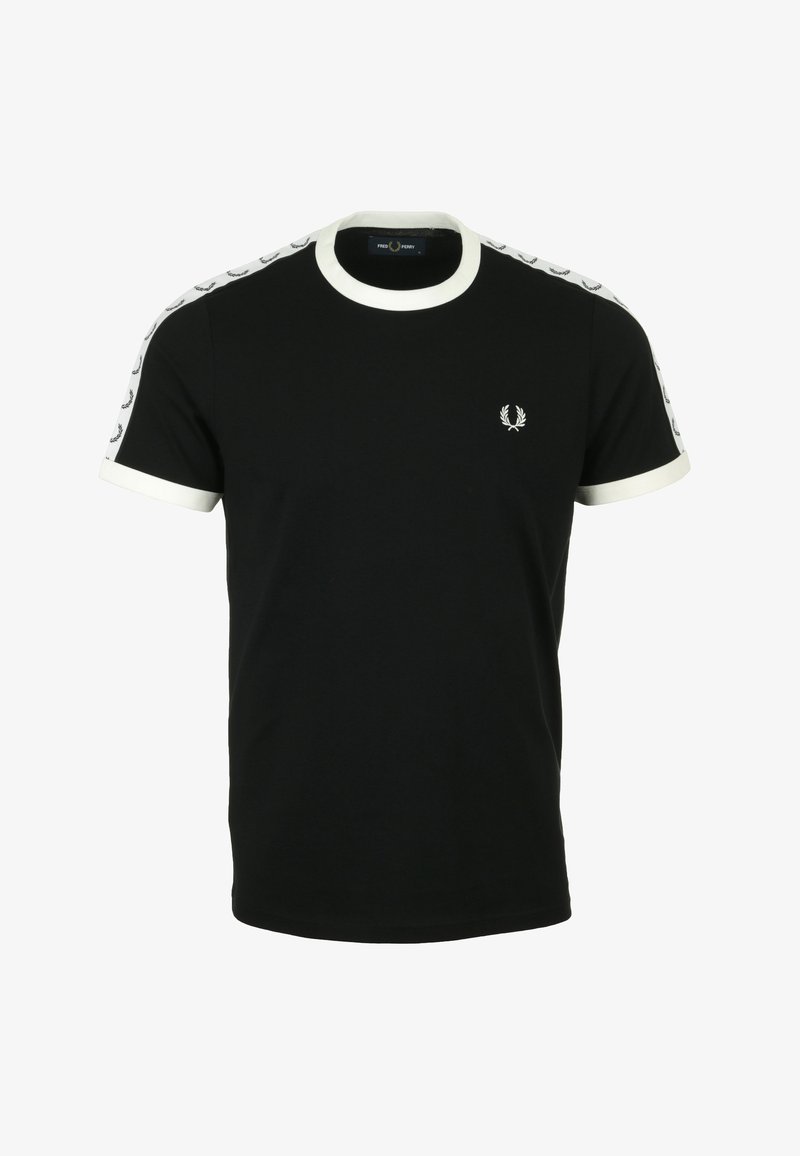 Fred Perry RINGER - Camiseta estampada - black
