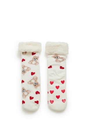 Terranova ANTISCIVOLO - Calze - var bianco lana