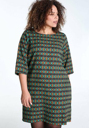 À MOTIFS GÉOMÉTRIQUES - Vestito estivo - green