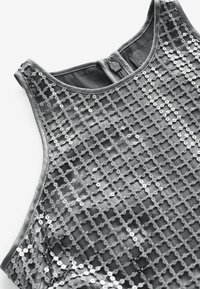 Next TALL SEQUIN RACER MIDI - Juhlamekko - silver