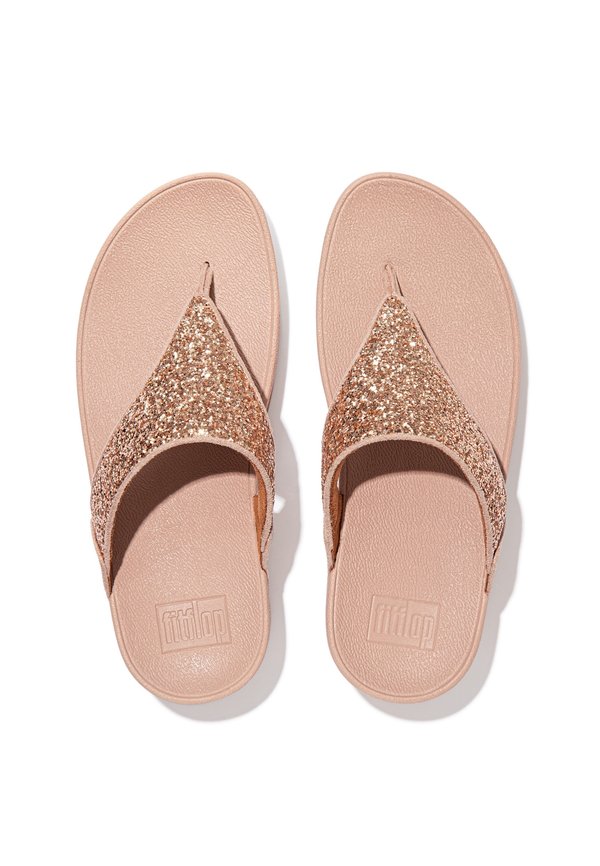 LULU GLITTER - T-bar sandals - rose gold3
