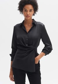 OPUS LANGARM FILVY - Blouse - black
