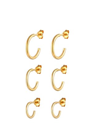 Elli 3 PACK HOOPS - Auskarai - gold-coloured