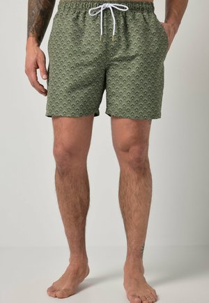 JP1880 JAY-PI SWIMMING TRUNKS, BEACHWEAR, ALL-OVER PRINT, UP TO 8XL - Badeshorts - olive green