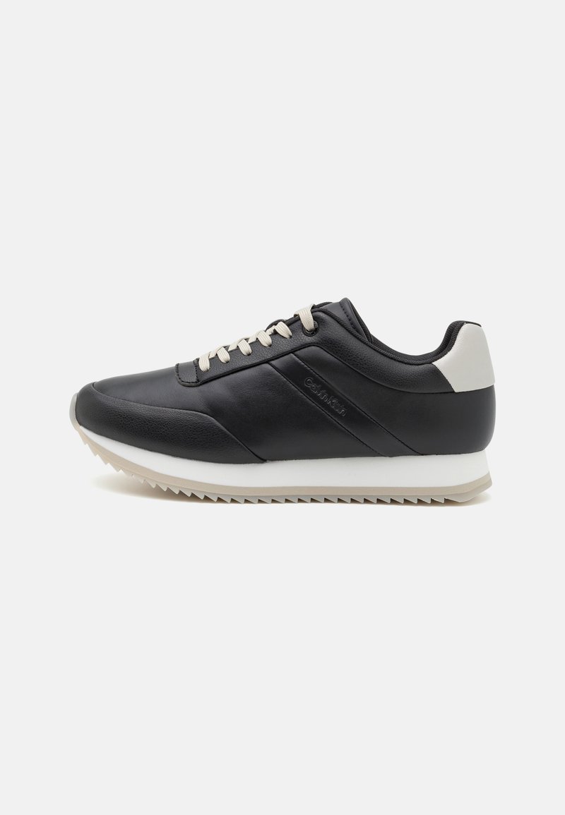 Calvin Klein RUNNER LACE UP - Joggesko - black/sand pebble