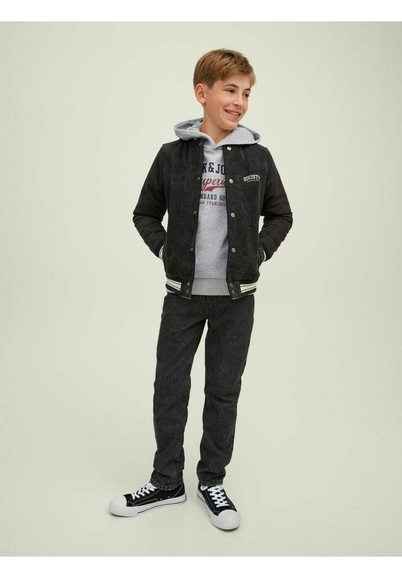 Jack & Jones Junior - JJELOGO HOOD  - Hoodie - light grey melange