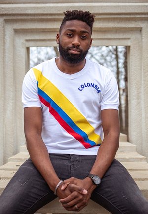 COPA Football, COLOMBIA 1973 RETRO FOOTBALL SHIRT - T-shirt print - white