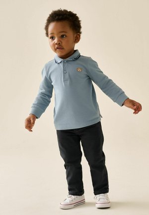Next, REGULAR FIT - LONG SLEEVE POLO SHIRT . - Polokošeľa - light blue