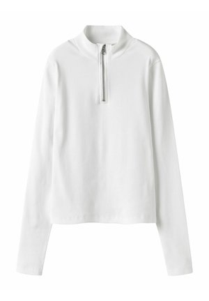 HALF-ZIP - Longsleeve - bright white
