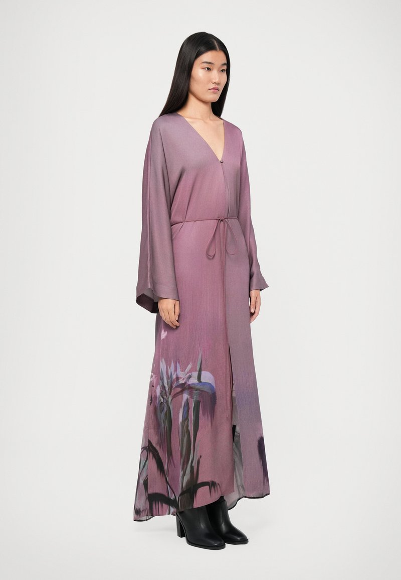 chinese dress ladies Blue Watercolour Floral Maxi Dress Bea  Tillett's