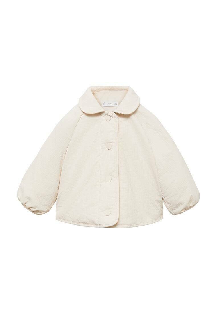 Mango Kids - Jachetă de iarnă - off white, Extindeți