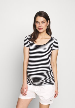 T-shirt estampada - black/white