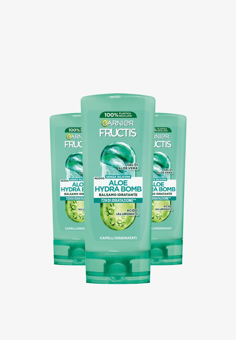 Garnier - FRUCTIS ALOE HYDRA BOMB, BALSAMO IDRATANTE, PER CAPELLI DISIDRATATI, 200 ML - 3 PACK - Balsamo, Ingrandire