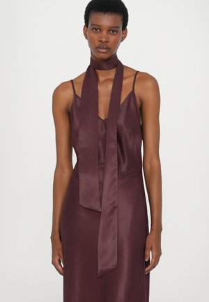 staud janet satin maxi dress STAUD JANET DRESS - Maxi dress - clove/cognac