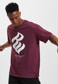 Rocawear BIGLOGO  - Apdrukāts T-krekls - cherry